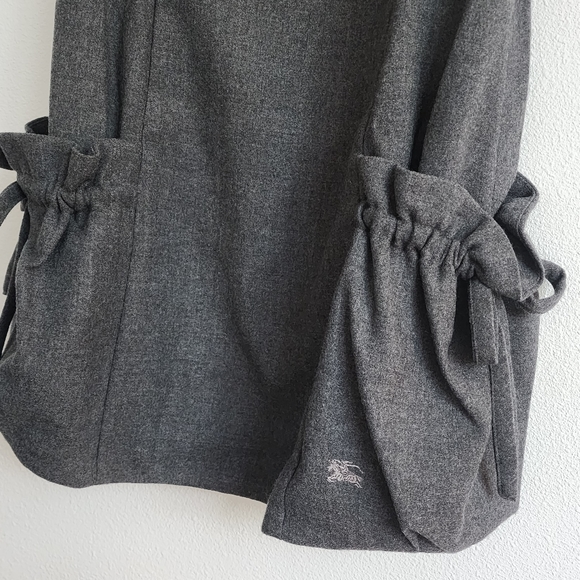 NWT Burberry Blue Label Gray Wool Dress with Ribbon Detail  𓆩♡𓆪 - Picture 7 of 9